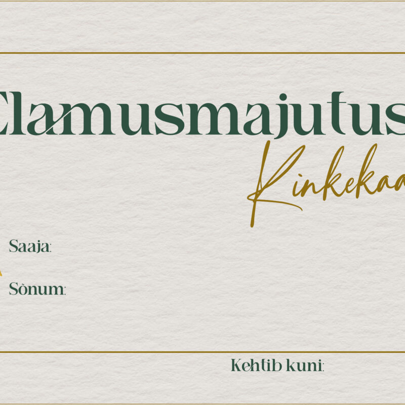 Elamus_150 Holiday accommodation gift card 200€